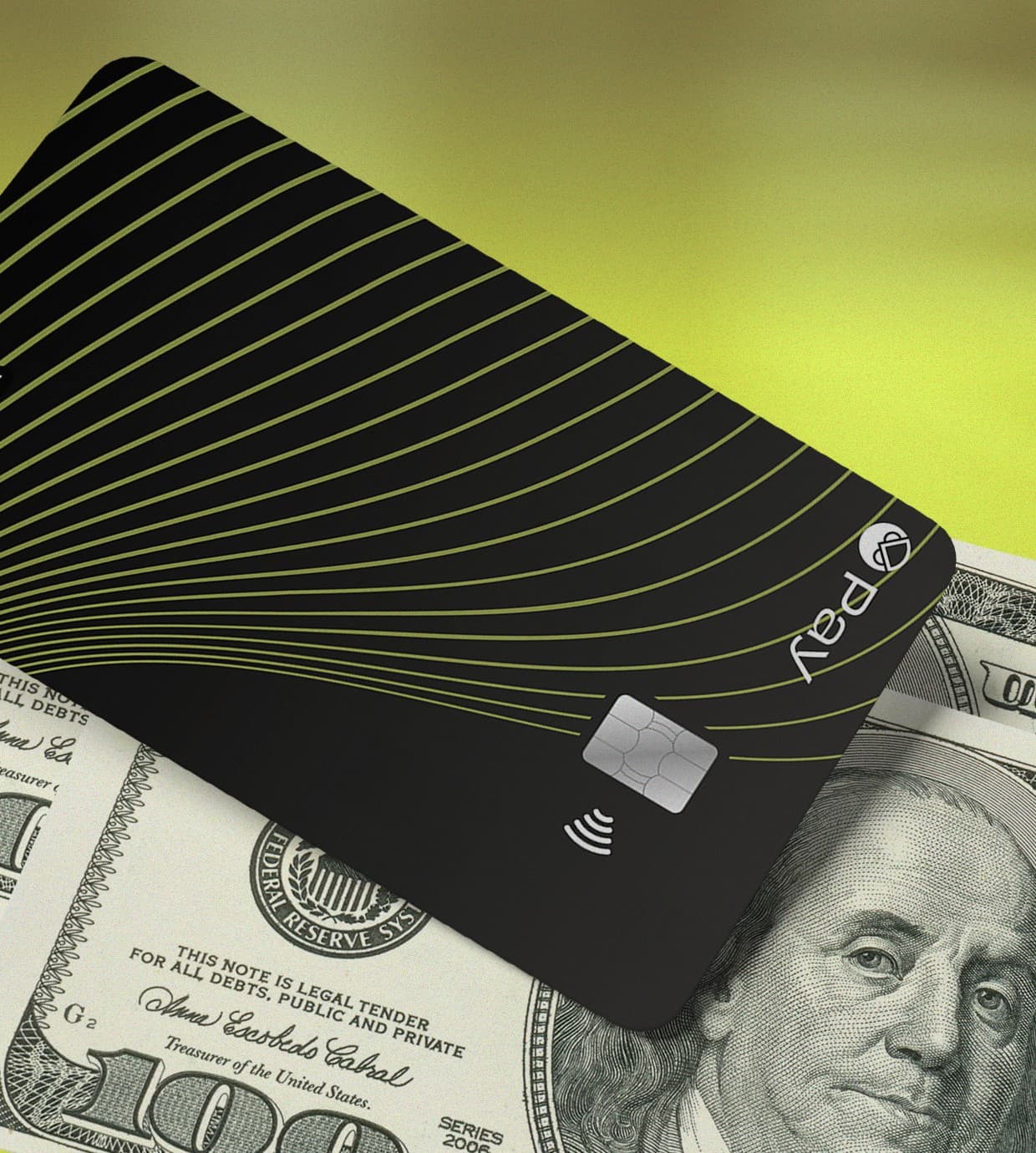 Picnic card on dollars